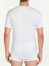 Filo di Scozia - Maglietta girocollo in cotone Bianchi Uomo - Ragno