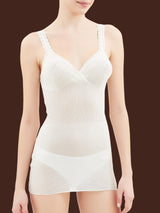 Lana Seta - Top taglio seno in lana e seta Bianchi Donna - Ragno