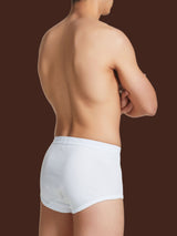 100 Cotone - Slip alto in costina di cotone Bianchi Uomo - Ragno