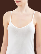 Filo di Scozia - Top in maglia unita di Filo di Scozia Bianchi Donna - Ragno