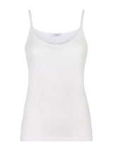 Filo di Scozia - Top in maglia unita di Filo di Scozia Bianchi Donna - Ragno