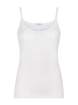 Filo di Scozia - Top in maglia unita di Filo di Scozia Bianchi Donna - Ragno