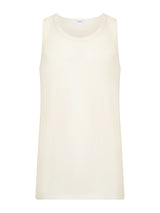 Sintonia - Canottiera spalla larga in tessuto doubleface Bianchi Uomo - Ragno