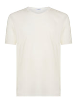 Sintonia - Maglietta girocollo in tessuto doubleface Bianchi Uomo - Ragno