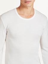 Sintonia - Maglietta girocollo in tessuto doubleface Bianchi Uomo - Ragno