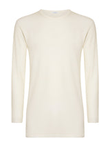 Sintonia - Maglietta girocollo in tessuto doubleface Bianchi Uomo - Ragno