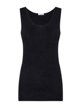 Sintonia - Canottiera spalla larga in tessuto doubleface Neri Donna - Ragno