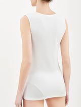 Sintonia - Canottiera confort in tessuto doubleface Bianchi Donna - Ragno