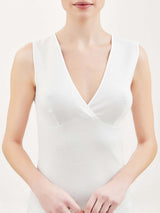 Sintonia - Canottiera confort in tessuto doubleface Bianchi Donna - Ragno