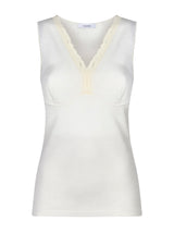 Merino Medium - Canottiera a spalla larga in lana Bianchi Donna - Ragno