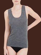 Lana Seta - Canottiera in lana e seta Neri Donna - Ragno