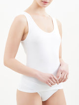 Pocket - Canottiera in cotone elasticizzato Bianchi Donna - Ragno