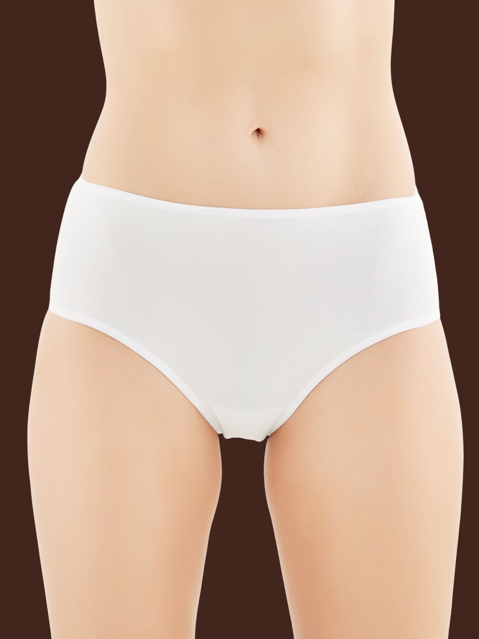 Pocket - Slip alto in cotone elasticizzato Bianchi Donna - Ragno