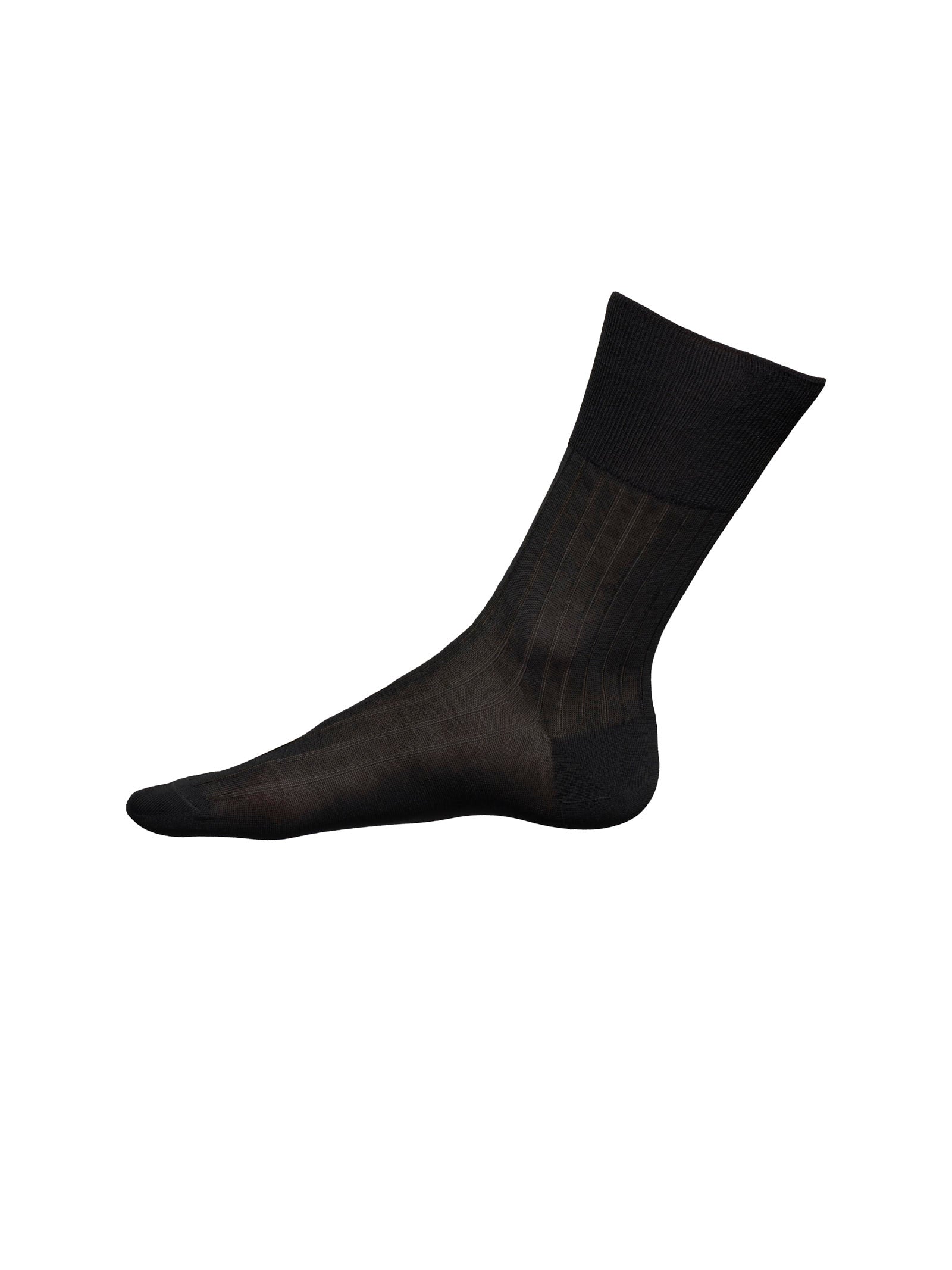 Calza sanitaria in cotone Filo di Scozia Neri Uomo - Ragno