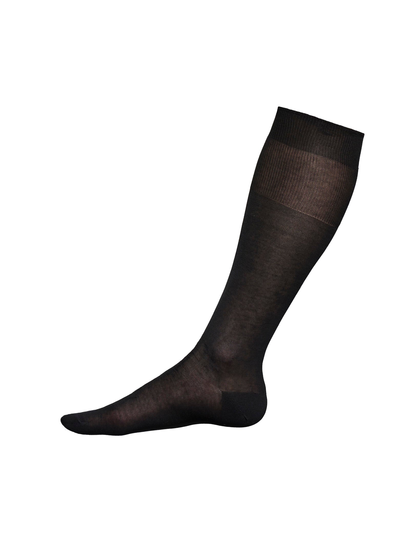 Calza sottoginocchio in filo di Scozia Neri Uomo - Ragno