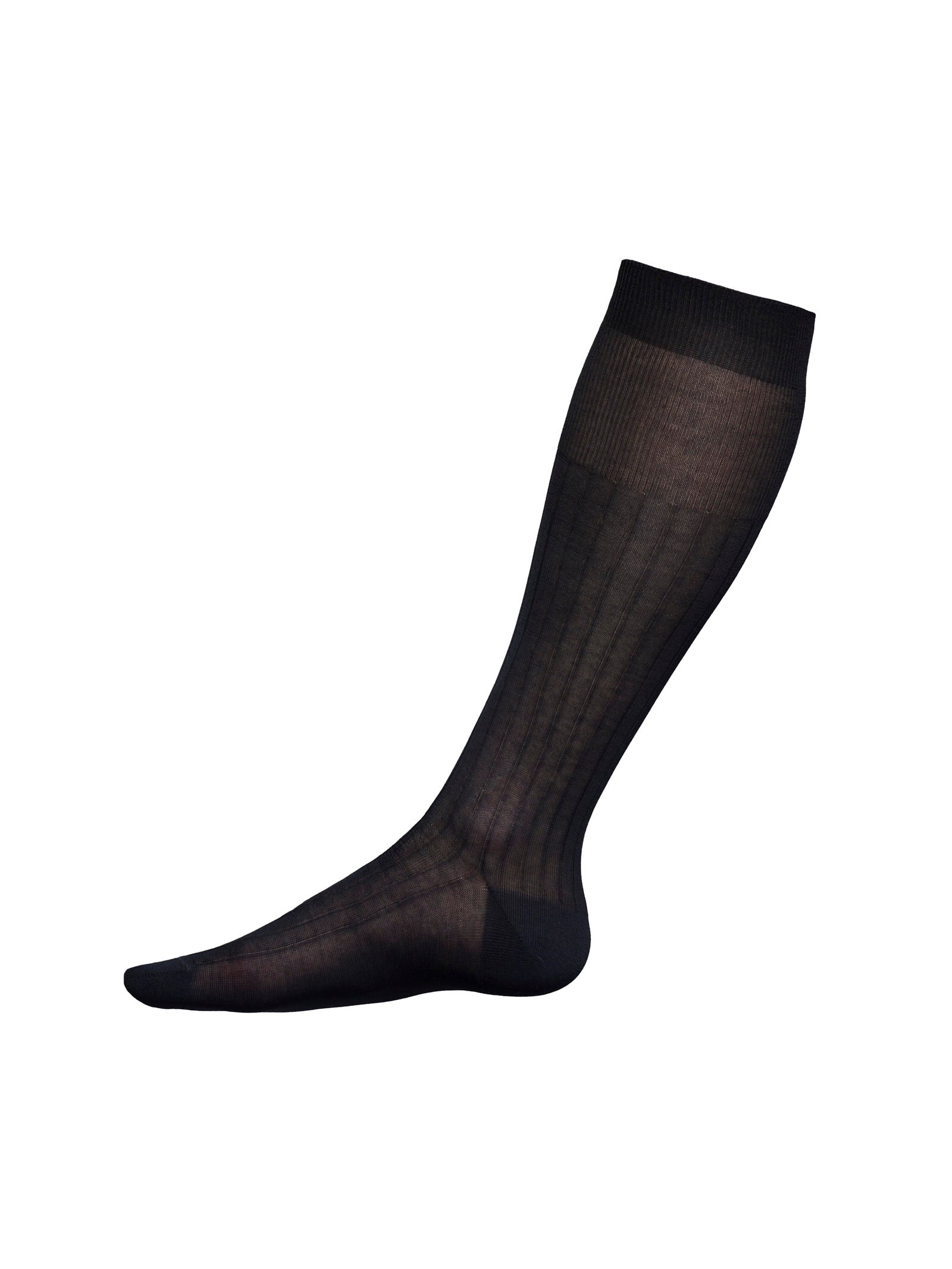 Calza sottoginocchio in filo di Scozia Blu Uomo - Ragno