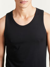100% Cotton - Canottiera in cotone  Neri Uomo - Ragno