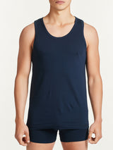 100% Cotton - Canottiera in cotone Blu Uomo - Ragno