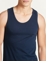 100% Cotton - Canottiera in cotone Blu Uomo - Ragno