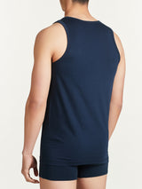 100% Cotton - Canottiera in cotone Blu Uomo - Ragno