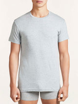 100% Cotton - Maglietta girocollo alto in cotone Neri Uomo - Ragno