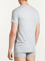 100% Cotton - Maglietta girocollo alto in cotone Neri Uomo - Ragno