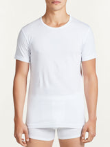 100% Cotton - Maglietta girocollo in cotone Bianchi Uomo - Ragno