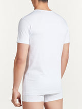 100% Cotton - Maglietta girocollo in cotone Bianchi Uomo - Ragno