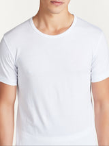 100% Cotton - Maglietta girocollo in cotone Bianchi Uomo - Ragno