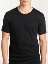 100% Cotton - Maglietta girocollo in cotone Neri Uomo - Ragno