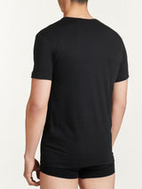 100% Cotton - Maglietta scollo a V in cotone Neri Uomo - Ragno