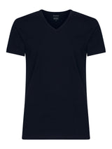 100% Cotton - Maglietta scollo a V in cotone  Blu Uomo - Ragno