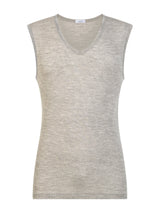 WSK - Maglietta smanicata in lana e seta Neri Uomo - Ragno