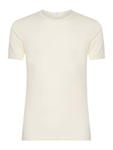 Maglietta girocollo in lana e seta Bianchi Uomo - Ragno