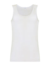 Satin Cotton - Canottiera spalla larga in cotone mercerizzato Bianchi Uomo - Ragno