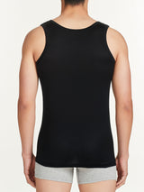 Silkotton - Canottiera spalla larga in cotone mercerizzato Neri Uomo - Ragno