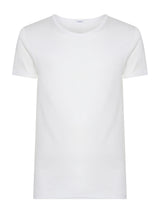 Satin Cotton - Maglietta girocollo in cotone mercerizzato Bianchi Uomo - Ragno