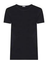 Silkotton - Maglietta girocollo in cotone mercerizzato Neri Uomo - Ragno