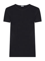 Satin Cotton - Maglietta girocollo in cotone mercerizzato Neri Uomo - Ragno