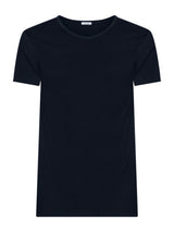 Silkotton - Maglietta girocollo in cotone mercerizzato Blu Uomo - Ragno