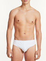 Silkotton - Slip in cotone mercerizzato Bianchi Uomo - Ragno