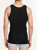 Wonderwool - Canottiera spalla larga in lana Neri Uomo - Ragno