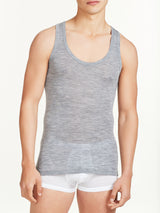 Wonderwool - Canottiera spalla larga in lana Neri Uomo - Ragno