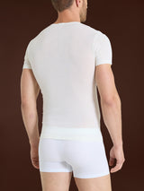 Wonderwool - Maglietta girocollo in lana Bianchi Uomo - Ragno