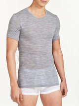 Wonderwool - Maglietta girocollo in lana Neri Uomo - Ragno