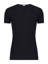 Wonderwool - Maglietta scollo a V in lana Neri Uomo - Ragno