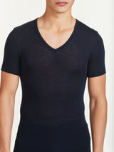 Wonderwool - Maglietta scollo a V in lana Bianchi Uomo - Ragno