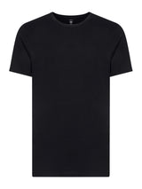 Interlock - Maglietta girocollo in puro cotone Neri Uomo - Ragno