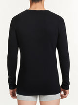 Interlock - Maglietta girocollo in interlock di cotone Neri Uomo - Ragno