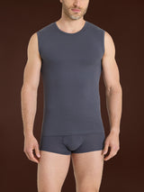 Dynamic - Canottiera in cotone elasticizzato Neri Uomo - Ragno